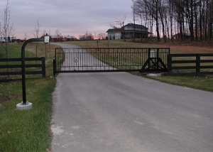 stand alone slide gate for estate farm