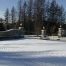 Slide Gate with Masonry Columns for Gated Community